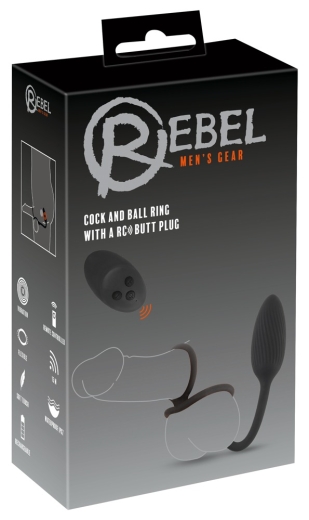 Rebel Cock&ball ring with a RC