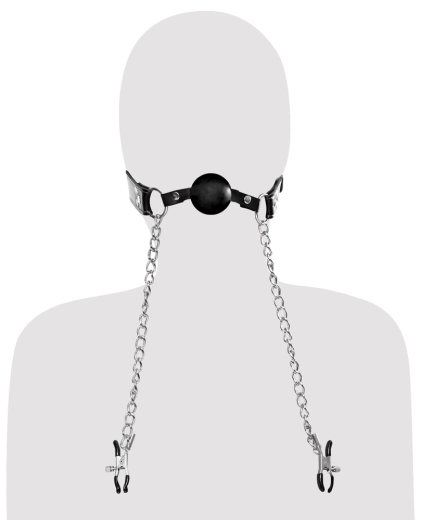 FFE DEluxe Ball Gag and Nipple