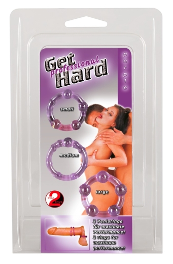 Penisringe-Set Get Hard lila
