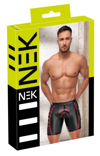 Herren Shorts Schwarz/Rot XL