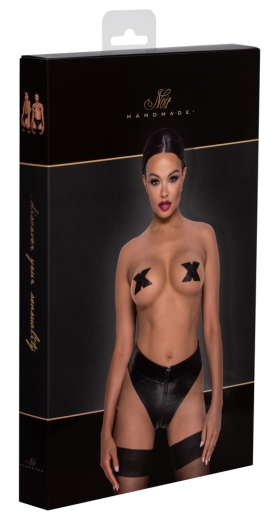Noir Slip mit Zip L