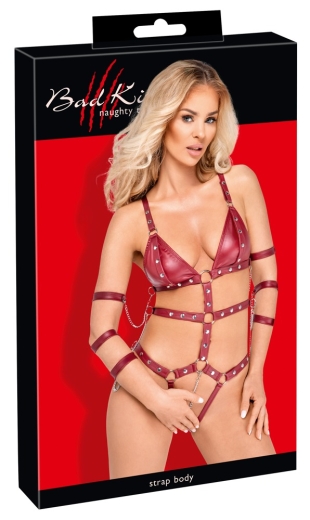 Bad Kitty Riemenbody rot L