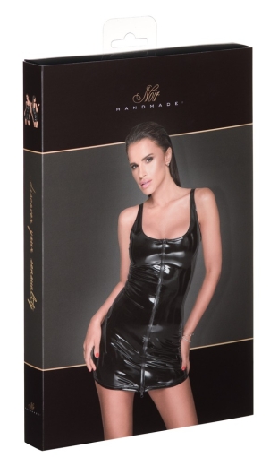 Noir Lack Kleid XL