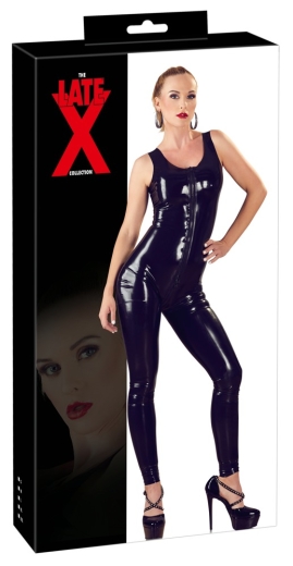 Latex Catsuit schwarz M