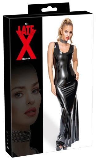 Latex Kleid lang L