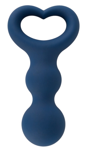 Analplug Herz blau