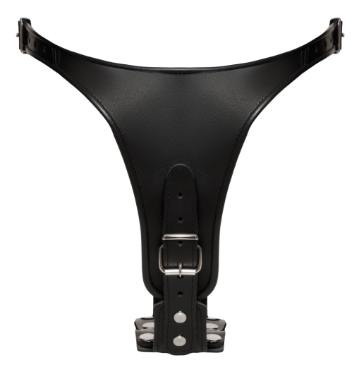 Leder String 2 Dildos L/XL