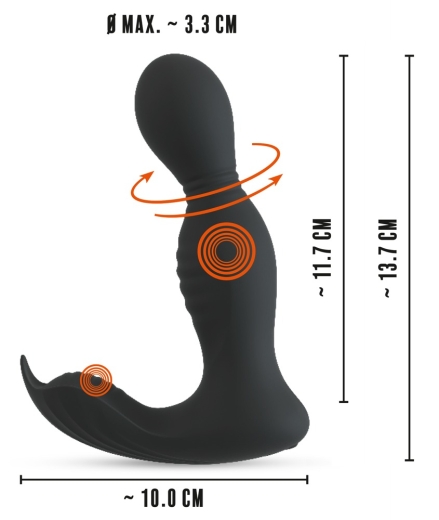 Rebel RC Butt Plug Rotating&Vi