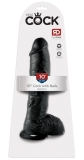 King Cock 10 inch Balls Black