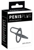 Pplug with glans ring grey