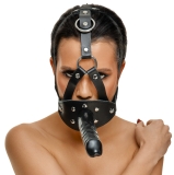 Leder Kopfgeschirr Dildo