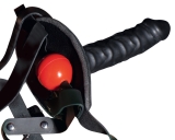 Leder Kopfgeschirr Dildo