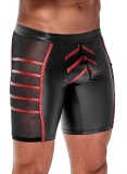 Herren Shorts Schwarz/Rot L