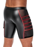 Herren Shorts Schwarz/Rot XL