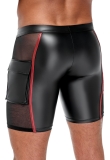 Herren Shorts Schwarz/Rot XL