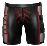 Herren Shorts Schwarz/Rot 2XL