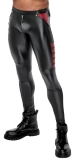 Herren Hose Schwarz/Rot L
