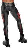 Herren Hose Schwarz/Rot L