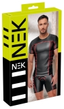 Herren Shirt Schwarz/Rot S