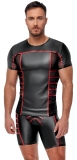 Herren Shirt Schwarz/Rot S