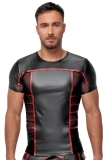 Herren Shirt Schwarz/Rot M