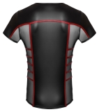 Herren Shirt Schwarz/Rot M