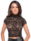 Noir Top Spitze L