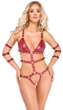 Bad Kitty Riemenbody rot XL