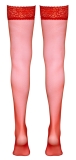 Halterlose Strümpfe rot 4