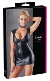 Wetlookkleid Zip XL