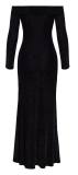 Noir Kleid lang S