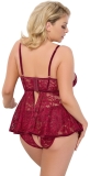 Babydoll rot 2XL