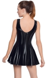 Lack Kleid schwarz XL