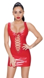 Lack Kleid rot 2XL
