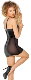Lack Kleid mit Mesh S