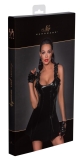 Noir Kleid Rüsche S