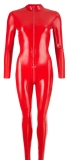 Latex Catsuit rot XS