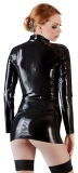 Latex Hemd Zip schwarz 2XL