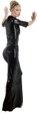 Latex Kleid schwarz 2XL