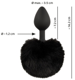 Fluffy Tail Black M