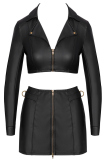 Top und Rock schwarz M