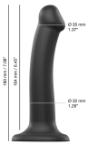 Semi-Real.Dildo M Black