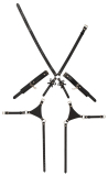 Bad Kitty Body Harness w Cuffs