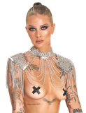 Bad Spiked Collar and shoulder