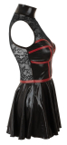 Kleid schwarz/rot S