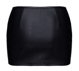 Lederimitat Minirock L