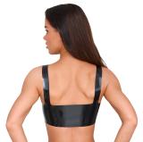 Latex Top schwarz L