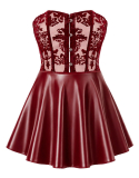 Korsagenkleid rot M
