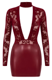 Kleid rot L