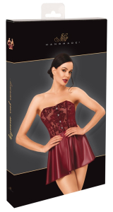 Korsagenkleid rot S